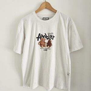 Ambler Shirt Mens Medium Embroidered Teddy Bears Life Is Full Of Surprises